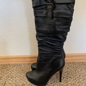 Charles David Black Tall Boots